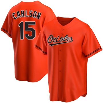 Orange Replica Dylan Carlson Youth Baltimore Orioles Alternate Jersey