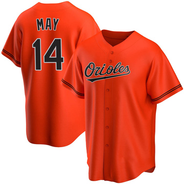 Orange Replica Lee May Men's Baltimore Orioles Alternate Jersey