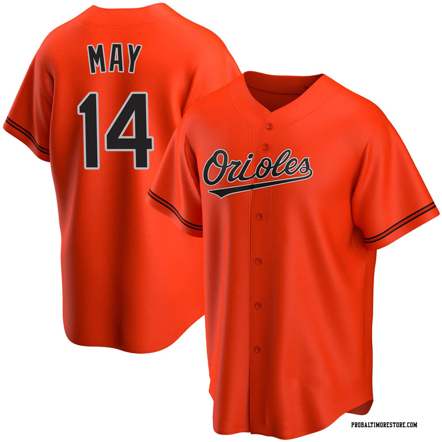 Orange Replica Lee May Men's Baltimore Orioles Alternate Jersey