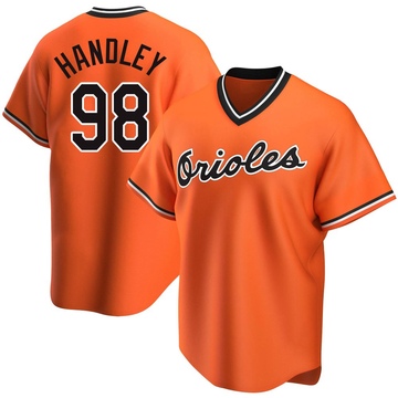 Orange Replica Maverick Handley Youth Baltimore Orioles Alternate Cooperstown Collection Jersey