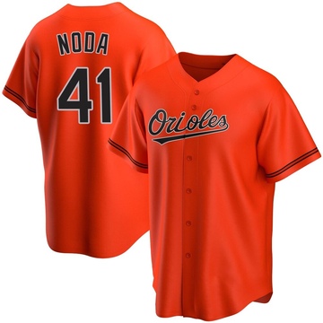 Orange Replica Ryan Noda Men's Baltimore Orioles Alternate Jersey
