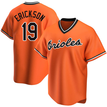 Orange Replica Scott Erickson Men's Baltimore Orioles Alternate Cooperstown Collection Jersey