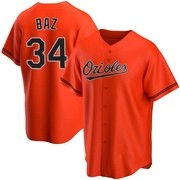 Orange Replica Shane Baz Youth Baltimore Orioles Alternate Jersey