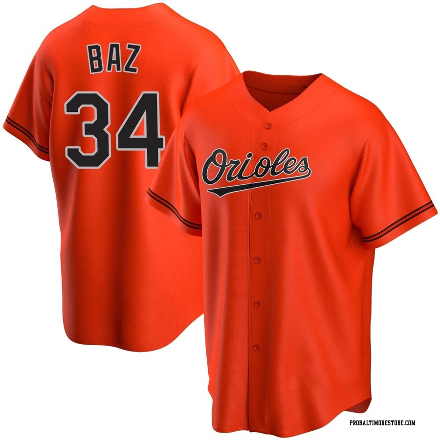 Orange Replica Shane Baz Youth Baltimore Orioles Alternate Jersey