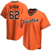 Orange Replica Shawn Dubin Men's Baltimore Orioles Alternate Cooperstown Collection Jersey