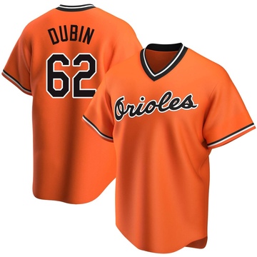 Orange Replica Shawn Dubin Men's Baltimore Orioles Alternate Cooperstown Collection Jersey