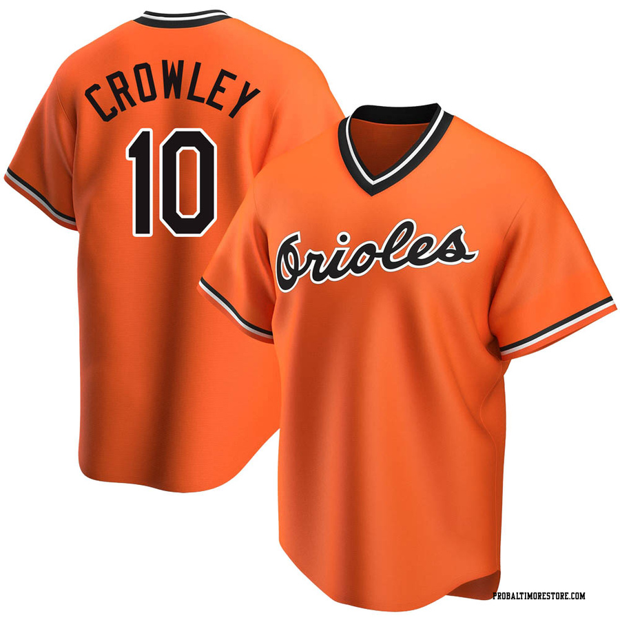 Orange Replica Terry Crowley Youth Baltimore Orioles Alternate Cooperstown Collection Jersey