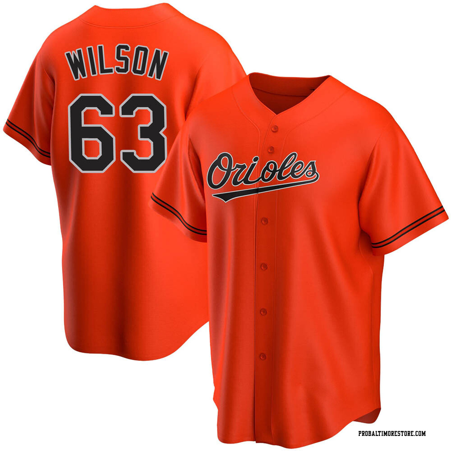 Orange Replica Tyler Wilson Men's Baltimore Orioles Alternate Jersey