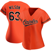 Orange Replica Tyler Wilson Women's Baltimore Orioles Alternate Jersey