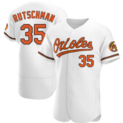 White Authentic Adley Rutschman Men's Baltimore Orioles Home Jersey
