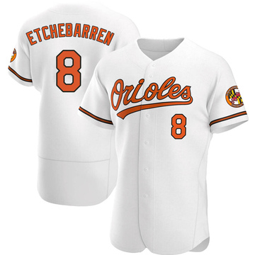 White Authentic Andy Etchebarren Men's Baltimore Orioles Home Jersey