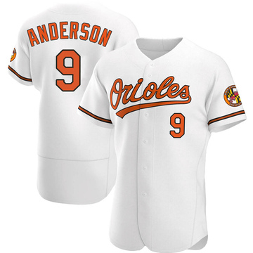 White Authentic Brady Anderson Men's Baltimore Orioles Home Jersey