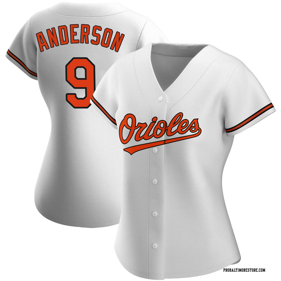 White Authentic Brady Anderson Women's Baltimore Orioles Home Jersey