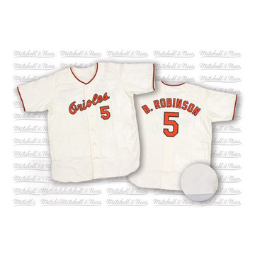 White Authentic Brooks Robinson Men's Baltimore Orioles Throwback Jersey