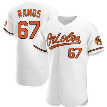 White Authentic Bryan Ramos Men's Baltimore Orioles Home Jersey