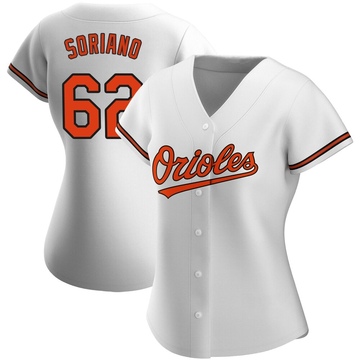 White Authentic George Soriano Women's Baltimore Orioles Home Jersey