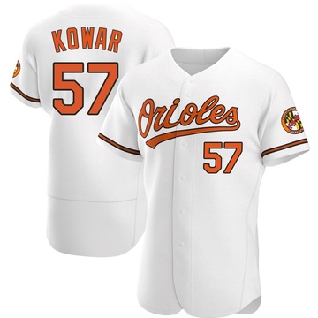White Authentic Jackson Kowar Men's Baltimore Orioles Home Jersey