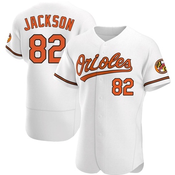 White Authentic Jeremiah Jackson Men's Baltimore Orioles Home Jersey