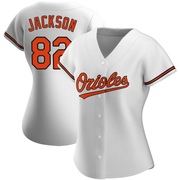 White Authentic Jeremiah Jackson Women's Baltimore Orioles Home Jersey