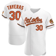 White Authentic Leody Taveras Men's Baltimore Orioles Home Jersey
