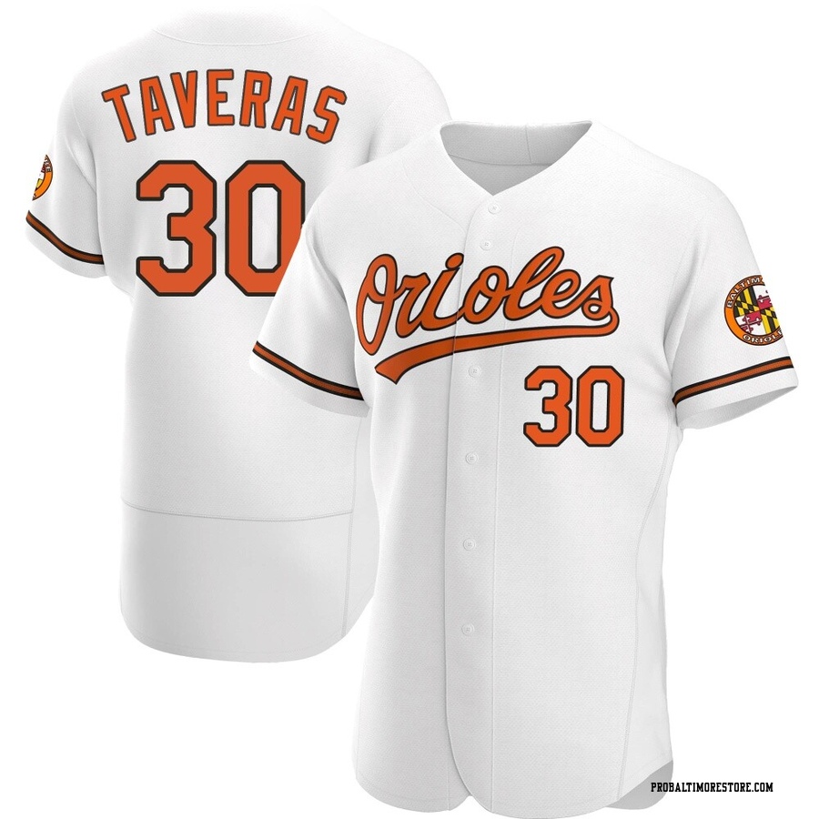 White Authentic Leody Taveras Men's Baltimore Orioles Home Jersey