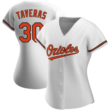 White Authentic Leody Taveras Women's Baltimore Orioles Home Jersey
