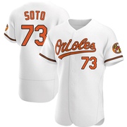 White Authentic Livan Soto Men's Baltimore Orioles Home Jersey
