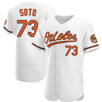 White Authentic Livan Soto Men's Baltimore Orioles Home Jersey