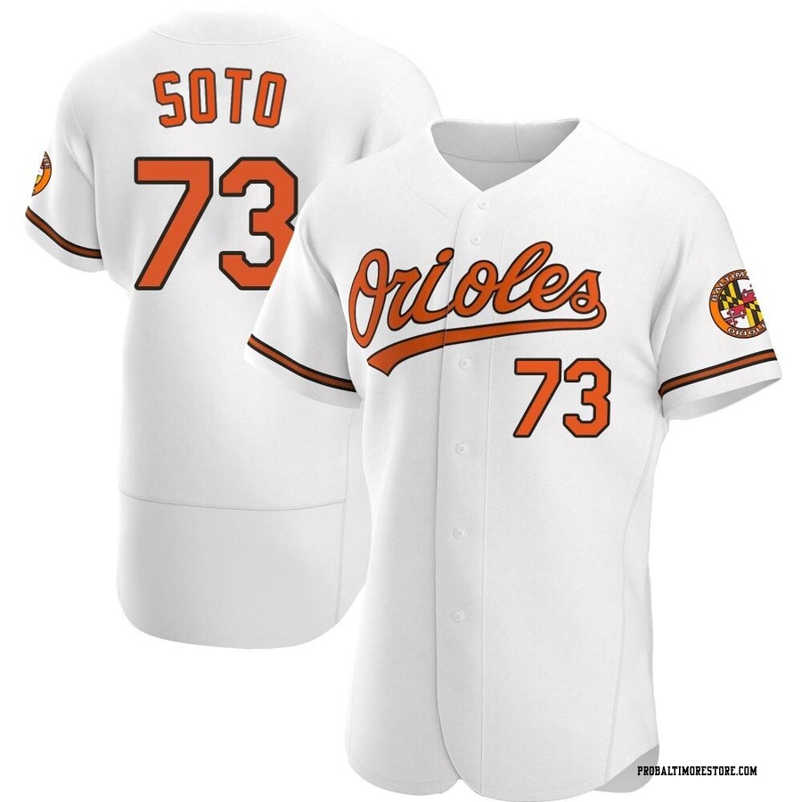 White Authentic Livan Soto Men's Baltimore Orioles Home Jersey