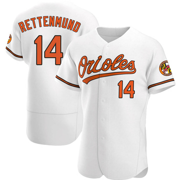 White Authentic Merv Rettenmund Men's Baltimore Orioles Home Jersey