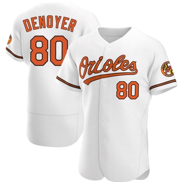 White Authentic Noah Denoyer Men's Baltimore Orioles Home Jersey