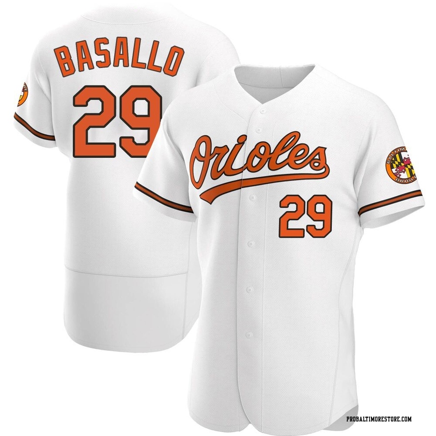White Authentic Samuel Basallo Men's Baltimore Orioles Home Jersey