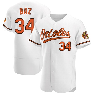 White Authentic Shane Baz Men's Baltimore Orioles Home Jersey