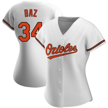 White Authentic Shane Baz Women's Baltimore Orioles Home Jersey