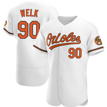 White Authentic Toby Welk Men's Baltimore Orioles Home Jersey