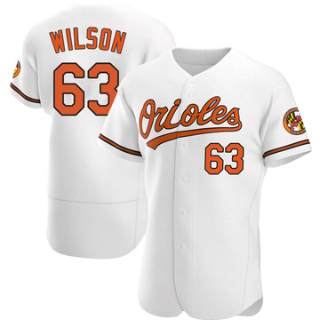 White Authentic Tyler Wilson Men's Baltimore Orioles Home Jersey
