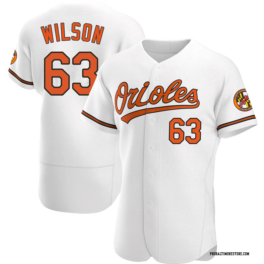 White Authentic Tyler Wilson Men's Baltimore Orioles Home Jersey