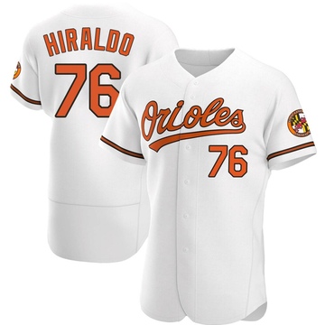 White Authentic Yaramil Hiraldo Men's Baltimore Orioles Home Jersey