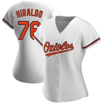 White Authentic Yaramil Hiraldo Women's Baltimore Orioles Home Jersey