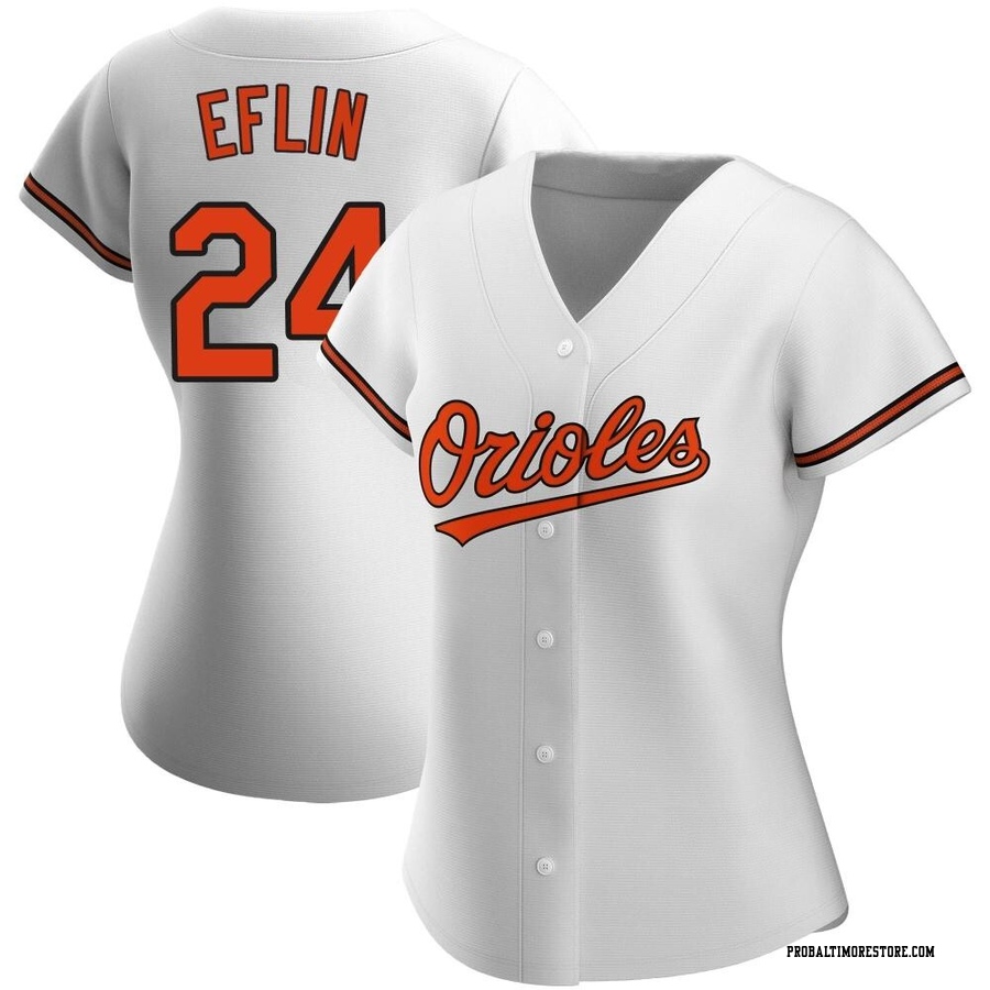 White Authentic Zach Eflin Women's Baltimore Orioles Home Jersey