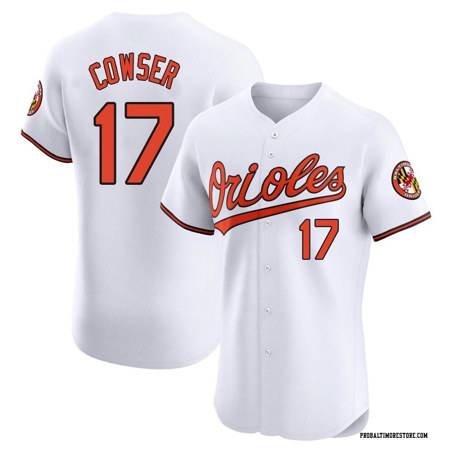 White Elite Colton Cowser Men's Baltimore Orioles Home Jersey