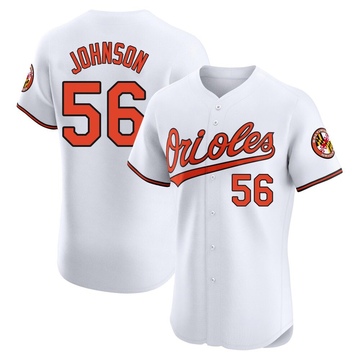 White Elite Daniel Johnson Men's Baltimore Orioles Home Jersey
