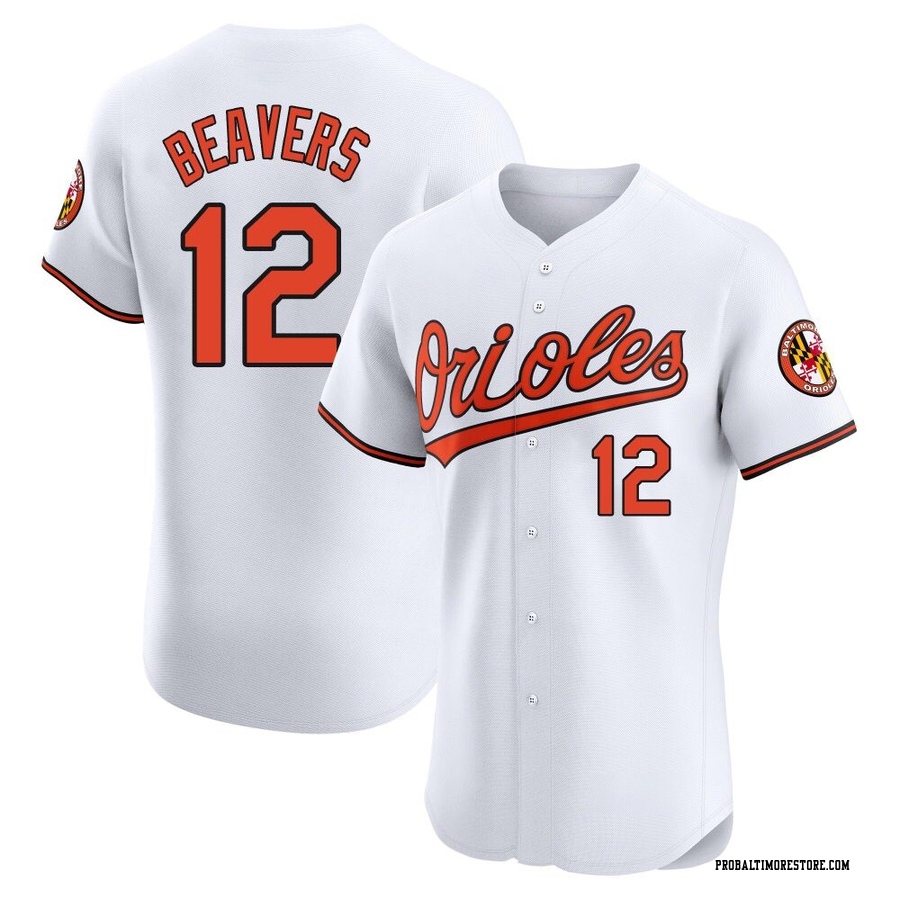 White Elite Dylan Beavers Men's Baltimore Orioles Home Jersey