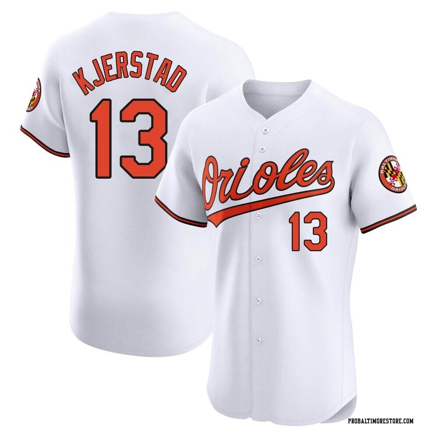 White Elite Heston Kjerstad Men's Baltimore Orioles Home Jersey