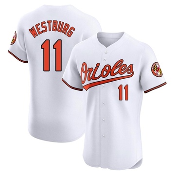 White Elite Jordan Westburg Men's Baltimore Orioles Home Jersey