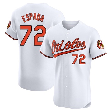 White Elite Jose Espada Men's Baltimore Orioles Home Jersey