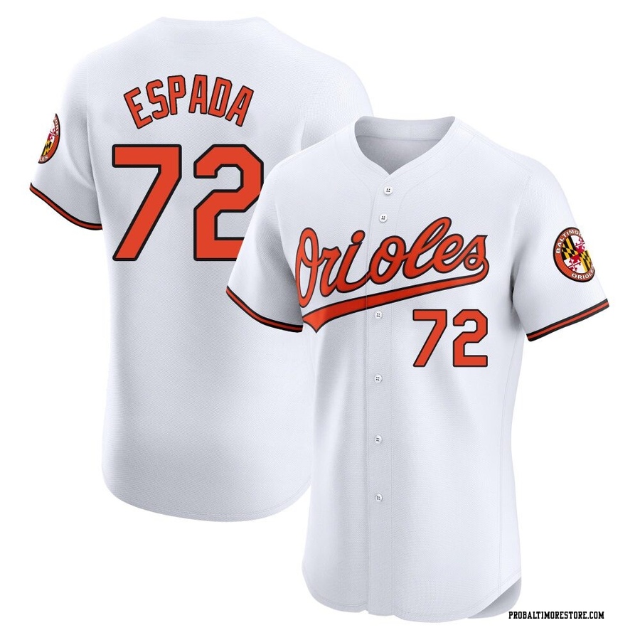 White Elite Jose Espada Men's Baltimore Orioles Home Jersey