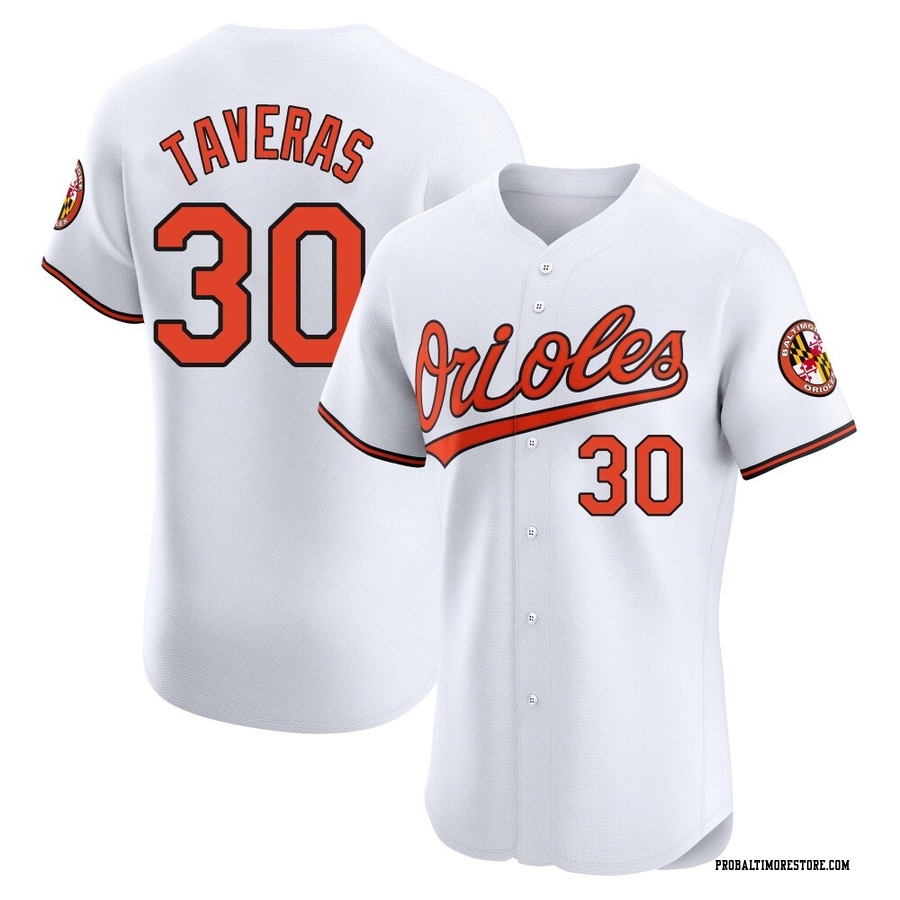White Elite Leody Taveras Men's Baltimore Orioles Home Jersey