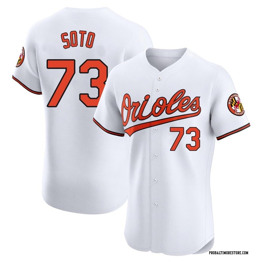 White Elite Livan Soto Men's Baltimore Orioles Home Jersey