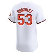 White Elite Luis Gonzalez Men's Baltimore Orioles Home Jersey